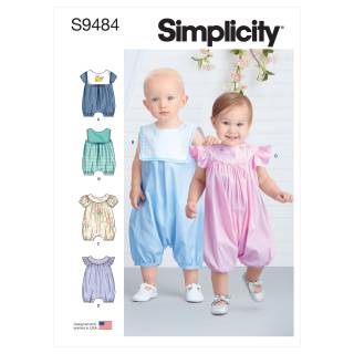 Simplicity Schnittmuster Babys Hosenanzug 9484.A