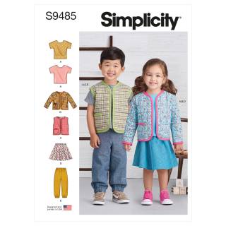 Simplicity Schnittmuster Babys Kinder-Kombination 9485.A