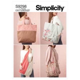 Simplicity Schnittmuster Damen Accessoires Taschen Shopper #9298.OS