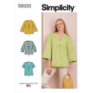 Simplicity Schnittmuster Damen Bluse #9333.U5 Gr. 42-50