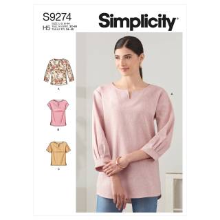 Simplicity Schnittmuster Damen Blusen #9274.H5 Gr. 32-40