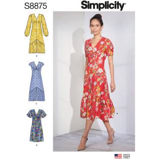 Simplicity Schnittmuster Damen Empire-Kleider #8875.R5 Gr. 46-52