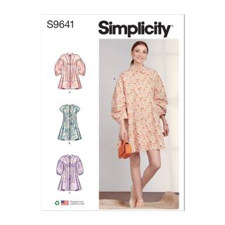 Simplicity Schnittmuster Damen Hemdblusenkleider #9641.R5 Gr. 40-48