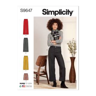 Simplicity Schnittmuster Damen Hosen Shorts #9647.R5 Gr. 34-42