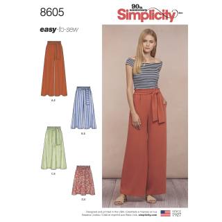 Simplicity Schnittmuster Damen Hose-Rock #8605.A