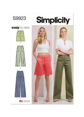 Simplicity Schnittmuster Damen Hose / Shorts #9923.Y5 Gr. 44-52