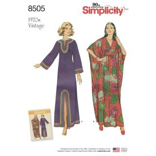 Simplicity Schnittmuster Damen Kaftan - Damen #8505.A