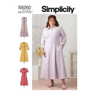 Simplicity Schnittmuster Damen Kleid #9260.AA Gr. 36-44