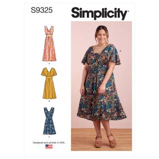 Simplicity Schnittmuster Damen Kleid #9325.AA Gr. 36-44