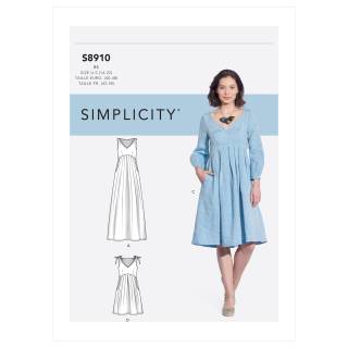 Simplicity Schnittmuster Damen Kleider Midi Maxi Mini #8910.H5 Gr. 32-40