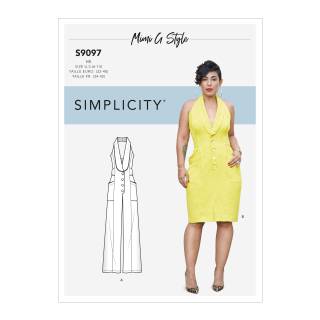 Simplicity Schnittmuster Damen Kleid und Jumpsuit #9097.H5 Gr. 32-40