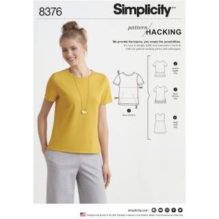 Simplicity Schnittmuster Damen Oberteil - Damen #8376.A