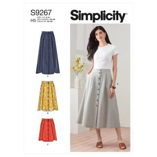 Simplicity Schnittmuster Damen Röcke #9267.U5 Gr. 42-50