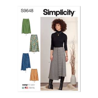 Simplicity Schnittmuster Damen Röcke #9648.K5 Gr. 34-42