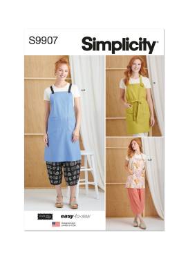 Simplicity Schnittmuster Damen Schürzen #9907.A Gr. 32-52
