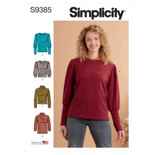Simplicity Schnittmuster Damen Shirts #9385.H5 Gr. 38-44