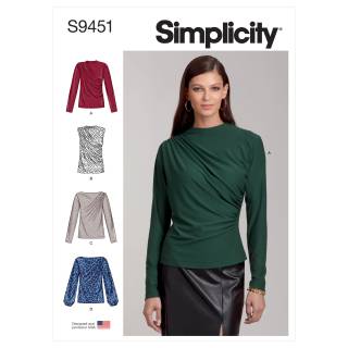 Simplicity Schnittmuster Damen Shirts #9451.H5 Gr. 38-44
