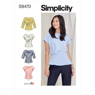 Simplicity Schnittmuster Damen Shirts #9470.H5 Gr. 32-40