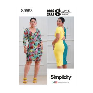 Simplicity Schnittmuster Damen Strickkleid #9598.U5 Gr. 42-50