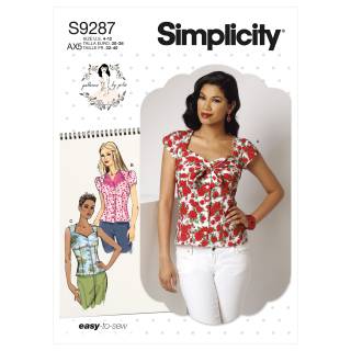 Simplicity Schnittmuster Damen Top #9287.D5 Gr. 38-46