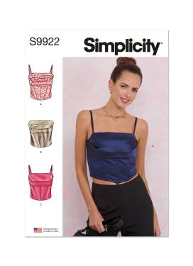 Simplicity Schnittmuster Damen Tops Bandeau / Träger #9922.H5 Gr. 32-40