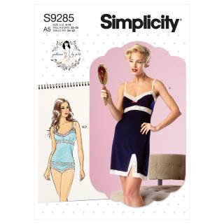 Simplicity Schnittmuster Damen Unterwäsche #9285.A5 Gr. 32-40
