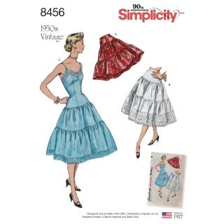 Pattern 8456 Women’s Vintage Petticoat and Slip | SIMPLICTY | 8456