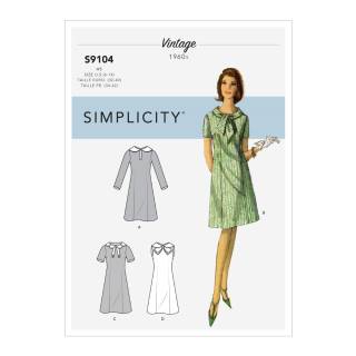 Simplicity Schnittmuster Damen Vintage Kleider #9104.R5 Gr. 40-48