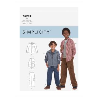 Simplicity Schnittmuster Jungen Kinder-Kombination #9201.K5