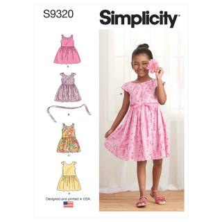 Simplicity Schnittmuster Mädchen Kleider-Rock 9320.CL
