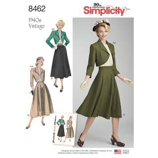 Simplicity Schnittmuster-Set Damen Bluse Rock Jacke#8462.U5 Gr. 42-50