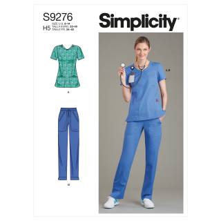 Simplicity Schnittmuster-Set Damen Hose und Oberteil #9276.H5 Gr. 32-40