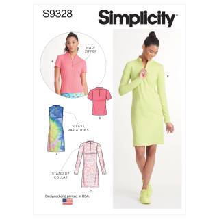 Simplicity Schnittmuster-Set Damen Kleid Top #9328.H5 Gr. 32-40