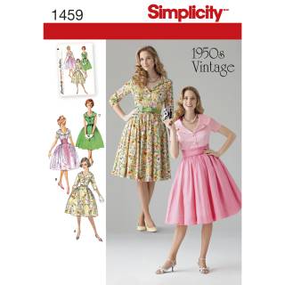 Women's and Petite 1950's Vintage Dress | SIMPLICTY | 1459