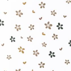 Small Flowers (Popeline) - ECO - beige