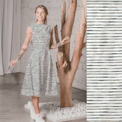 Stripped Cotton (Popeline) - ECO - bronze
