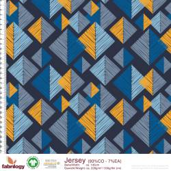 Tangram - GOTS - navy-mustard-blue variations