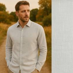Viscose Linen Plain - light grey