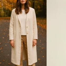 Viscose Linen Plain - Off White 