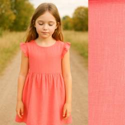 Viscose Linen Plain - rose