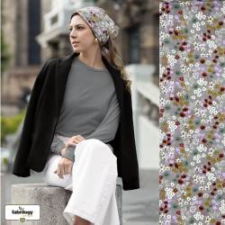 Whispering Meadow (Musselin flat) - ECO - Smoky Grey