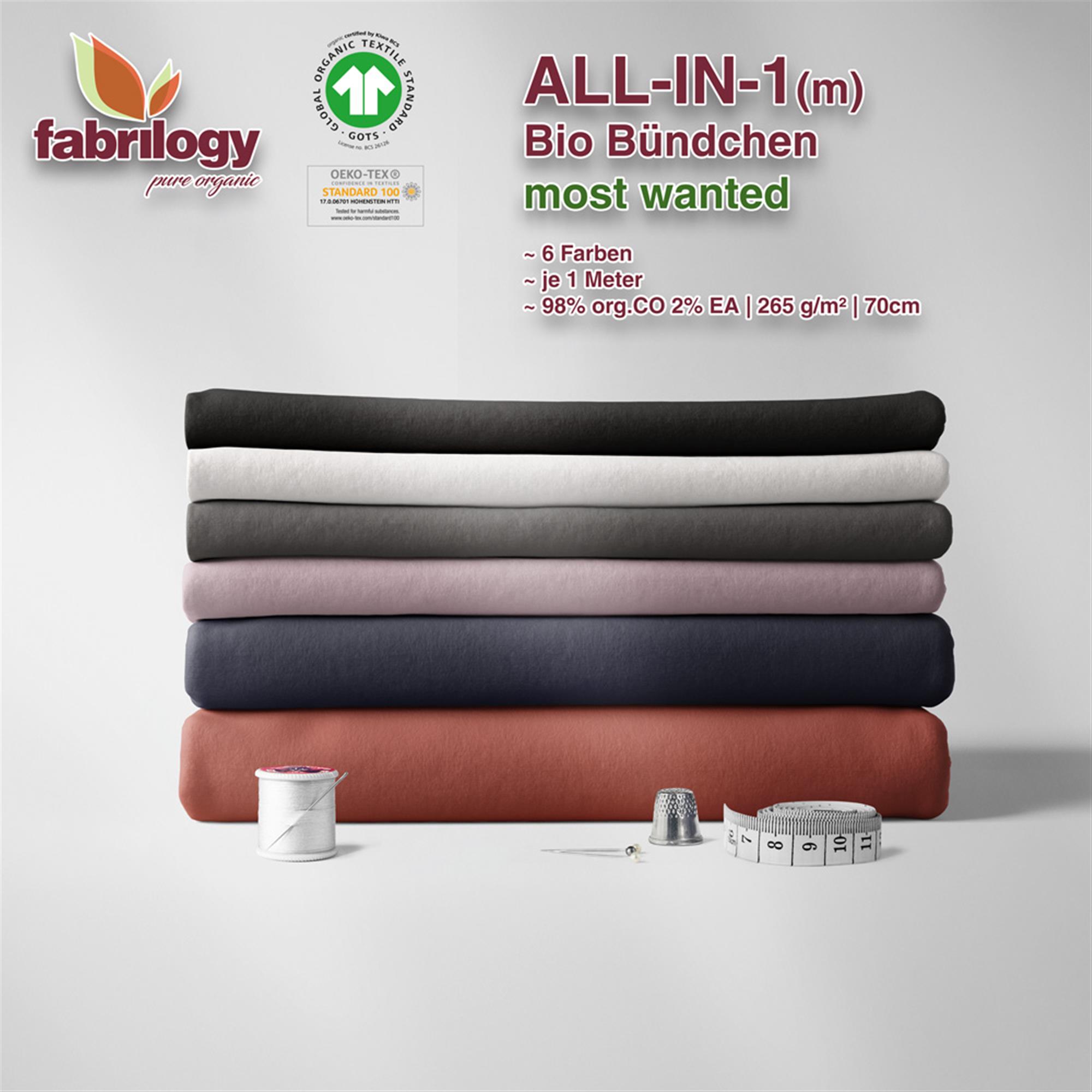 ALL-IN-1(m) - Organic ribbed fabrics - GOTS - most wanted