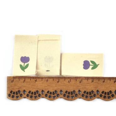 Patches | flower | 20x37mm | purple