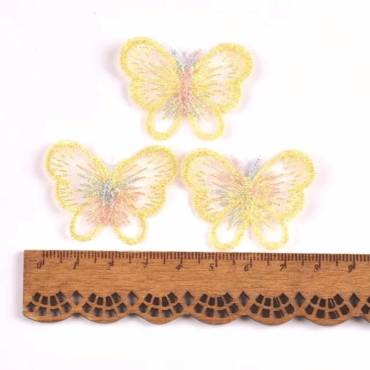 Patches | Butterfly | 40x30mm | yellow