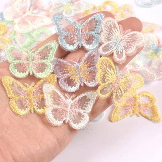 Aufnäher | Schmetterling | 40x30mm | verschiedene Farben