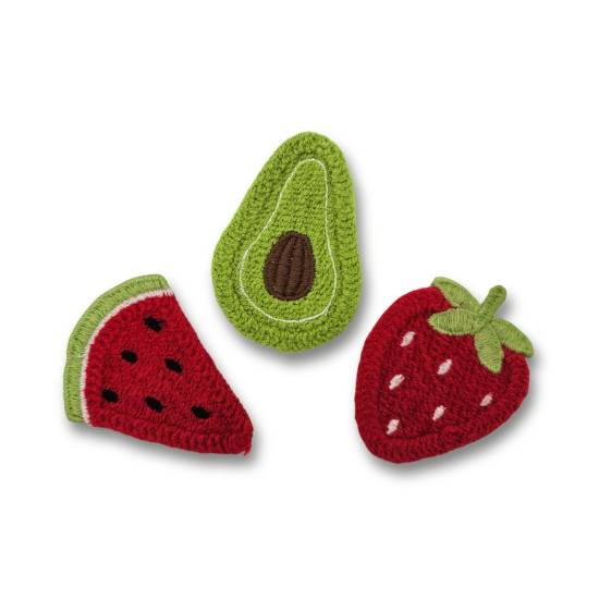 Patches | Embroidery | fruit | 48x70mm | various colors