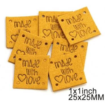 Patches | square | MwL | 25mm | ocher