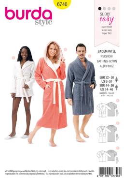 Bathrobe | BURDA | Size: XS - XXL | Level: 1