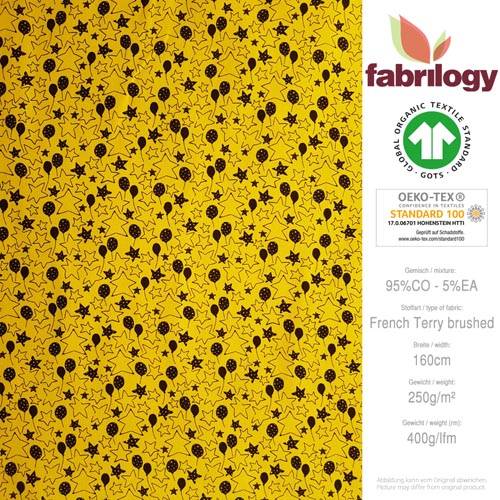 Balloon - GOTS - yellow -( Fench Terry brushed)