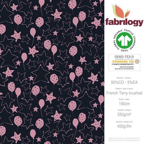 Ballon - GOTS - navy - (Fench Terry brushed)